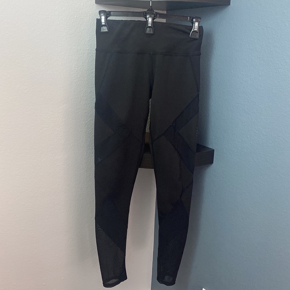 Rag Black See Through Design Leggings - Picture 1 of 8